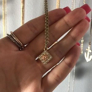 diamond shaped necklace